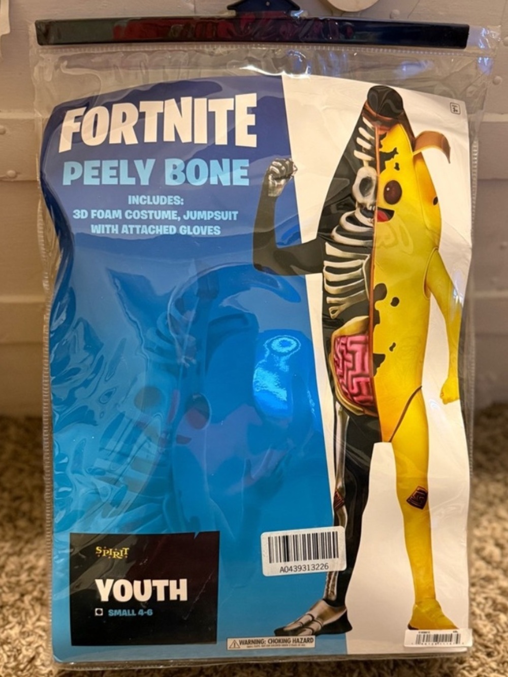 Spirit Halloween Youth Fortnite Peely Bone Costume
